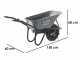 BlackStone CAR 150-M80 - Carriola elettrica a batteria 24V 12Ah