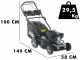 BullMach ECTOR 46 S - Tagliaerba a scoppio trazionato - 4 in 1 - Motore da 170cc