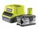 Batteria al litio RYOBI - 18V - 5Ah + caricabatterie