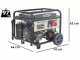 BullMach AMBRA 12000 E-3 - Generatore di corrente carrellato a benzina con AVR 8.5 kW - Continua 7.8 kW Trifase