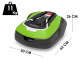 Greenworks OPTIMOW 15 GRL115 - Robot rasaerba - con cavo perimetrale
