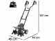 BlackStone TE-450 - Motozappa elettrica - 1500 W - 6 file di zappe