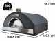 Forno a legna Professionale INOX F00100 - 10 pizze