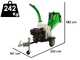 GreenBay GB-WDC 120 LE - Biocippatore a scoppio professionale motore Loncin G420FD da 15 HP