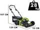 Greenworks GD60LM46SP - Tagliaerba semovente a batteria  - SENZA BATTERIA E CARICABATTERIA