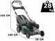 GreenBay GB-LM 51 H - Rasaerba a scoppio trazionato - 4 in 1 - Motore Honda GCVx170 - Taglio 51cm