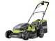 Ryobi Hybrid RY18LMH37A-250 - Tagliaerba a batteria - 2x18V/5Ah - Taglio 37 cm