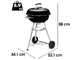 Weber Compact Kettle 47 1221004 - Barbecue a carbone