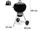 Weber Kettle E-5730 BLK - Barbecue a carbone