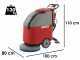 Lavapavimenti a batteria senza fili U.T. LP-500/50-B - 3 in 1: lava, asciuga e aspira