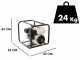 AGT 2&quot; GP160 - Motopompa a scoppio da irrigazione - Raccordi da 50 mm