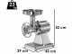 Fimar TC22SN - Tritacarne elettrico - 230 V - 1.5 HP - Gruppo macinazione in INOX - Senza inversione di marcia