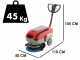 Lavapavimenti a batteria senza fili U.T. LP-430-B - 3 in 1: lava, asciuga e aspira