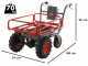 Geotech CAR 300T-T PLUS - Carriola elettrica a batteria 40V 6Ah