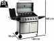 Royal Food RF-GB MBPC - Barbecue a gas - 6+1