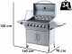 Royal Food RF-GB SS-Plus - Barbecue a gas - 6+1 INOX