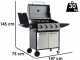 Royal Food RF-GB MBPC - Barbecue a gas - 4+1