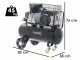 BlackStone B-LBC 50-30 - Compressore aria elettrico a cinghia - Motore 3 HP - 50 lt