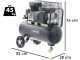 BlackStone B-LBC 50-20 - Compressore aria elettrico a cinghia - Motore 2 HP - 50 lt