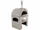 Forno a legna per pizza da esterno Pulcinella Stone Grigio - 4 pizze