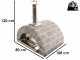 Forno a legna per pizza da esterno Family Stone Grigio - 4 pizze