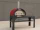 Forno a gas e a legna per pizza da esterno PIZZAPARTY con carrello - 4 pizze