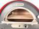 Forno a gas e a legna per pizza da esterno PIZZAPARTY con carrello - 4 pizze