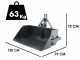 Blackstone B-PAL 100 - Pala posteriore per trattore - con lama da 100 cm - Portata 400Kg