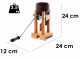 Eschenfelder n1210 150g - Fioccatrice manuale in noce con rulli in acciaio inox