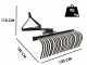 Blackstone B-LRK 120 - Rastrello per trattore con collegamento a 3 punti
