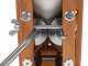 Eschenfelder 1220 alluminio 150g - Fioccatrice manuale da parete con rulli in acciaio inox