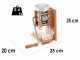 Eschenfelder 1220 alluminio 150g - Fioccatrice manuale da parete con rulli in acciaio inox