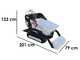 Seven Italy TH500C KM178-E - Motocarriola cingolata cassone dumper 500Kg con paletta