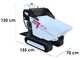 Seven Italy TH500 KM178-E - Motocarriola cingolata cassone dumper idraulico 500Kg