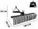 Blackstone B-HLRK 180 - Rastrello per trattore pesante con collegamento a 3 punti - Serie Heavy Duty