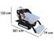 Seven Italy TH500C L70-E - Motocarriola cingolata cassone dumper 500Kg con paletta - Cambio idrostatico