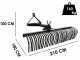 Blackstone B-HLRK 210 - Rastrello per trattore pesante con collegamento a 3 punti - Serie Heavy Duty