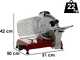 Berkel Red Line 250 Rossa - Affettatrice con lama in acciaio cromato da 250 mm - CE professionale