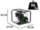 Greenbay GB-HPWP 50 - Motopompa a scoppio alta prevalenza - Raccordi 50/40/40 mm