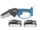Wortex SAW 60 - Potatore manuale elettrico a batteria - con 2 batterie e caricabatteria inclusi