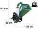 GreenBay GB-WTRC 150 - Biotrituratore a trattore - Rotore a rullo