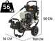 DeWalt DXPW 011E - Idropulitrice a scoppio professionale - 250 bar max - 900 l/h - motore Honda GX 390