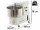 SPIRALMAC SV44 - Impastatrice a spirale - Trifase - 2 Velocit&agrave; - 44 Kg - 3 HP