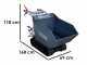 BlackStone TB 3250 D - Motocarriola cingolata cassone dumper 320Kg
