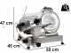 FAC F250E - Affettatrice - CE Professionale - in alluminio anodizzato