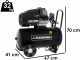 BlackStone LBC 50-30V - Compressore aria elettrico - Serbatoio da 50 lt - motore 3 HP