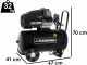 BlackStone LBC 50-30V - Compressore aria elettrico - Serbatoio da 50 lt - motore 3 HP