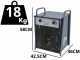 BullMach BM-EFH 22H - Generatore di aria calda trifase con ventilatore - 22 kW
