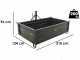 BlackStone B-TB 200 - Cassone transporter per trattore - Ribaltabile - 3 sponde apribili