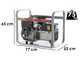 MOSA GE 7000 BBM AVR - Generatore di corrente a benzina con AVR 6 kW - Continua 5 kW Monofase - Motore B&amp;S XR2100